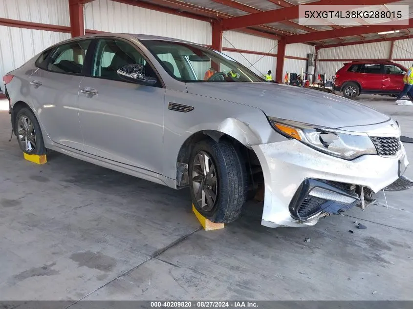 2019 Kia Optima Lx VIN: 5XXGT4L38KG288015 Lot: 40209820