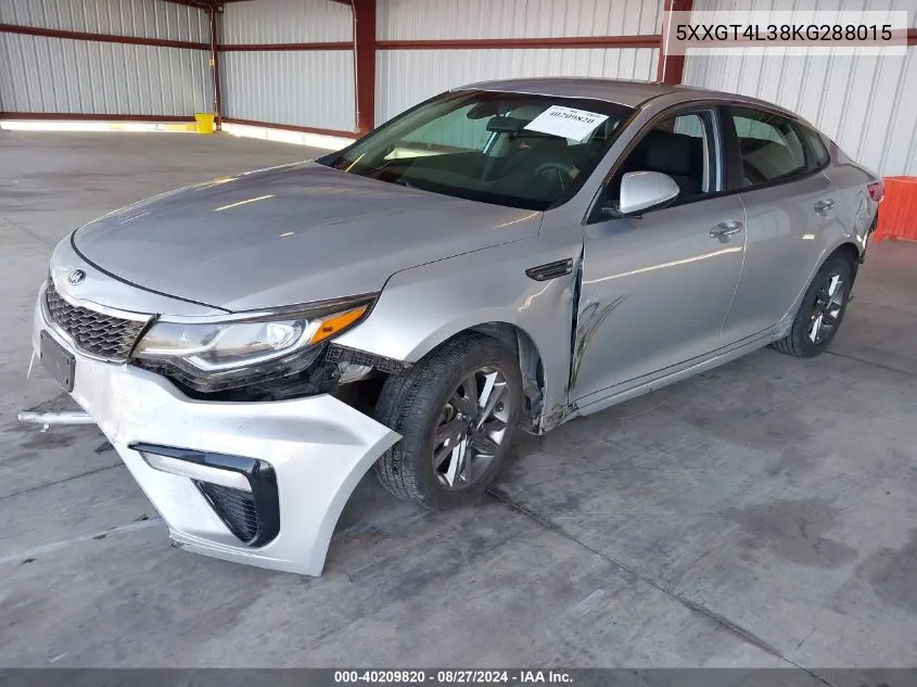 2019 Kia Optima Lx VIN: 5XXGT4L38KG288015 Lot: 40209820