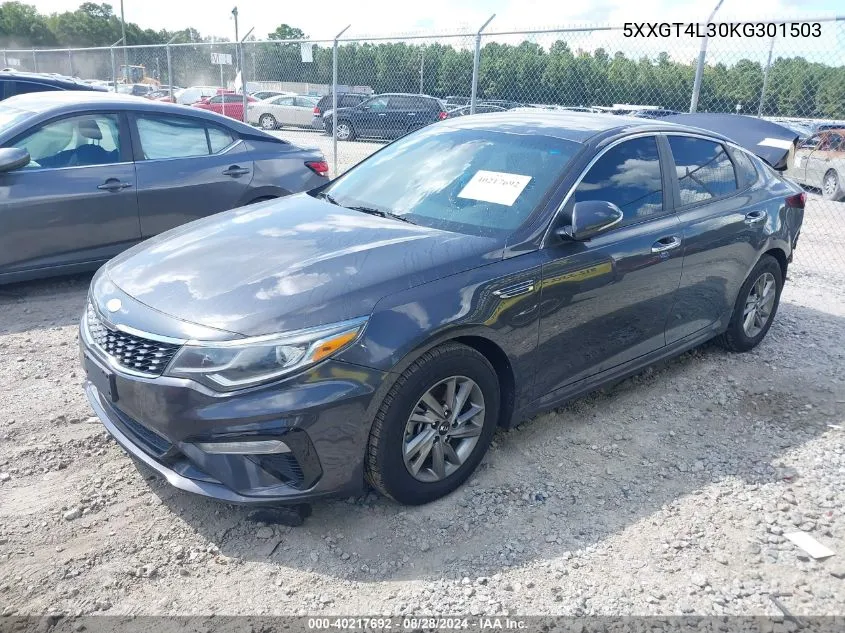 2019 Kia Optima Lx VIN: 5XXGT4L30KG301503 Lot: 40217692