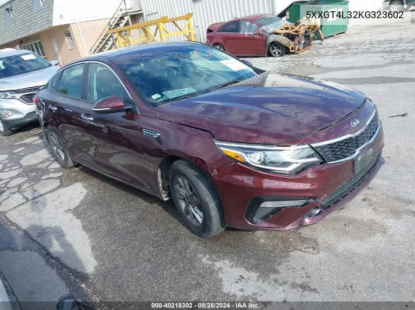 5XXGT4L32KG323602 2019 Kia Optima Lx