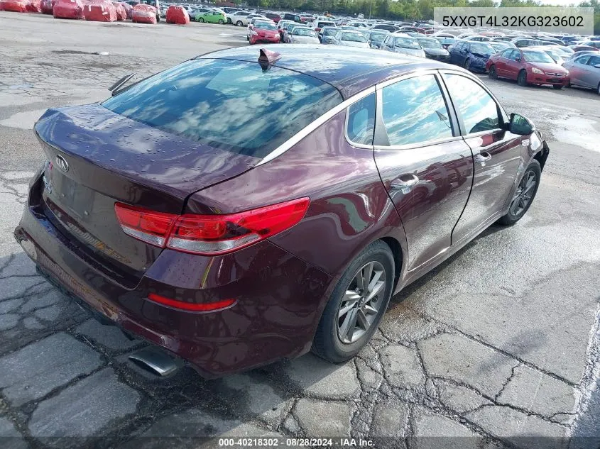 5XXGT4L32KG323602 2019 Kia Optima Lx