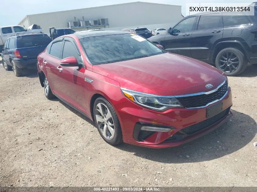 2019 Kia Optima S VIN: 5XXGT4L38KG313544 Lot: 40221493