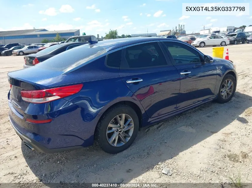 2019 Kia Optima Lx VIN: 5XXGT4L35KG337798 Lot: 40237410