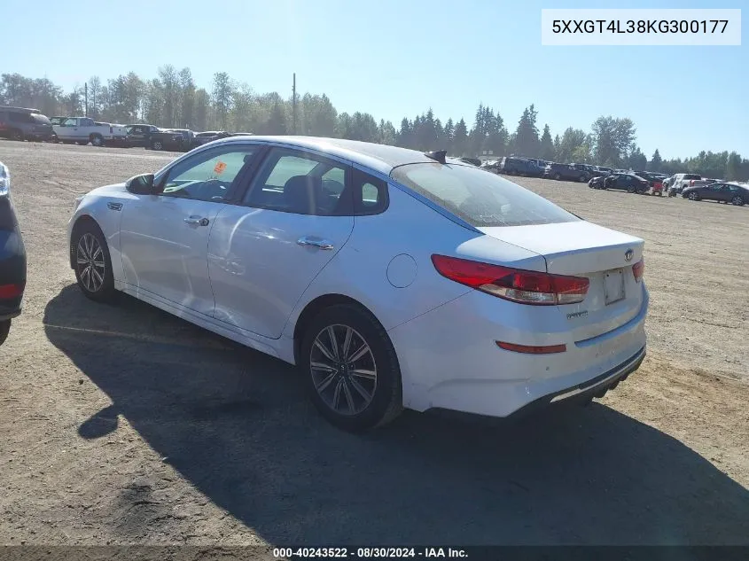 5XXGT4L38KG300177 2019 Kia Optima Lx