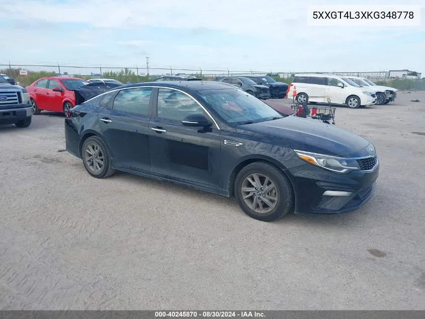 2019 Kia Optima Lx VIN: 5XXGT4L3XKG348778 Lot: 40245870