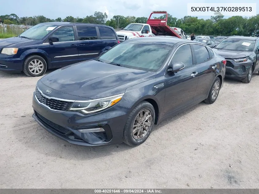 2019 Kia Optima Lx VIN: 5XXGT4L37KG289513 Lot: 40251646