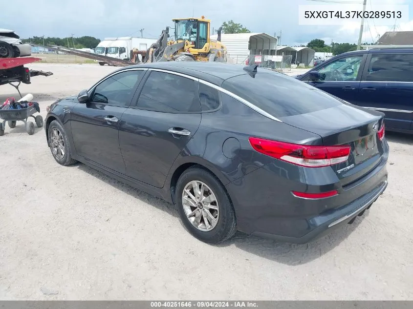 2019 Kia Optima Lx VIN: 5XXGT4L37KG289513 Lot: 40251646