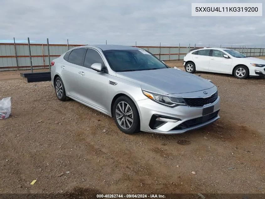 2019 Kia Optima Ex VIN: 5XXGU4L11KG319200 Lot: 40262744