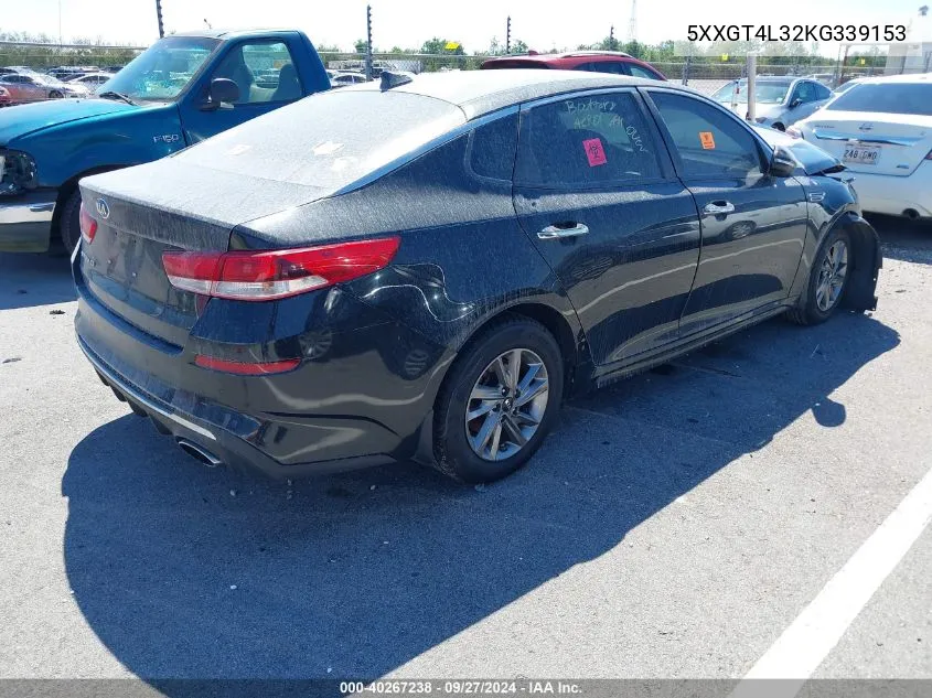 5XXGT4L32KG339153 2019 Kia Optima Lx