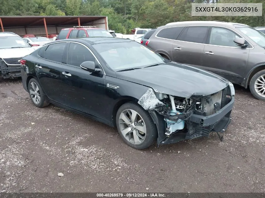 5XXGT4L30KG362916 2019 Kia Optima S