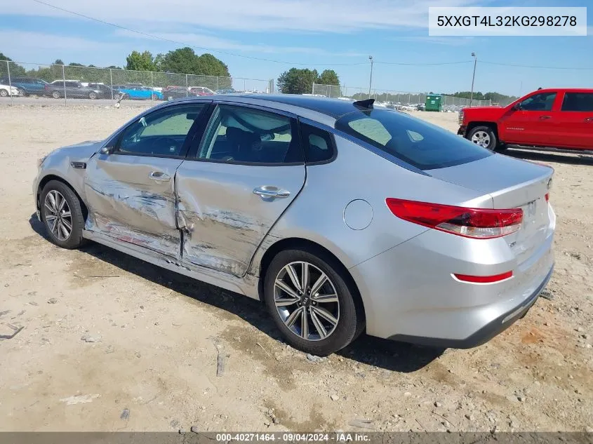 2019 Kia Optima Lx VIN: 5XXGT4L32KG298278 Lot: 40271464