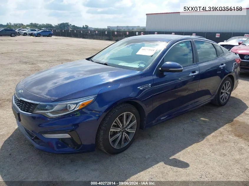 5XXGT4L39KG356158 2019 Kia Optima Lx