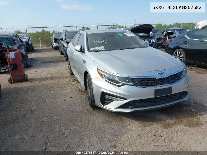 5XXGT4L30KG367582 2019 Kia Optima Lx