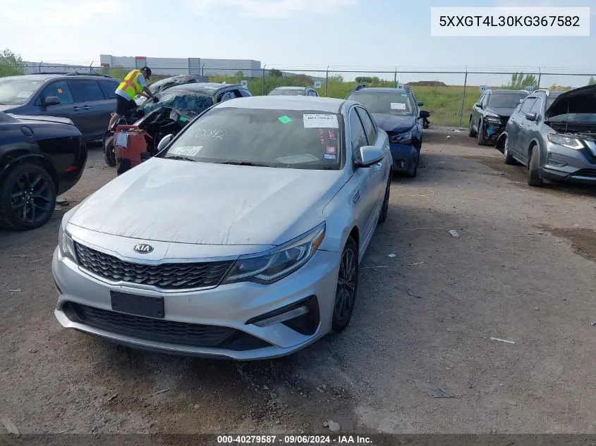 5XXGT4L30KG367582 2019 Kia Optima Lx