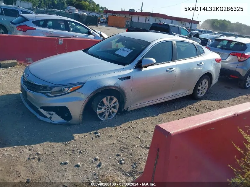 2019 Kia Optima Lx VIN: 5XXGT4L32KG286325 Lot: 40280180