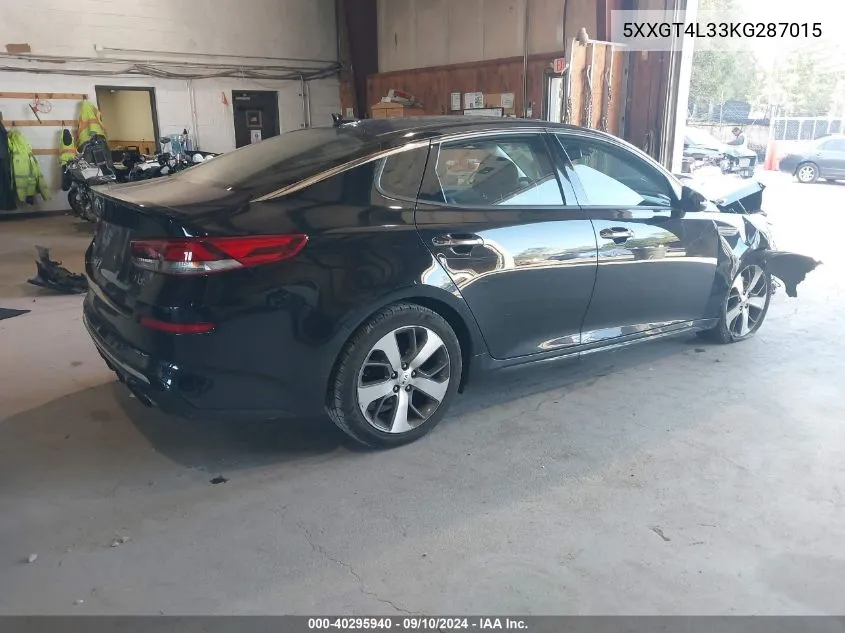 2019 Kia Optima Lx/S VIN: 5XXGT4L33KG287015 Lot: 40295940