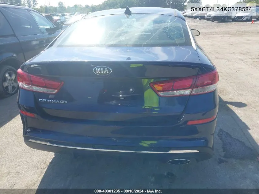 5XXGT4L34KG378584 2019 Kia Optima Lx