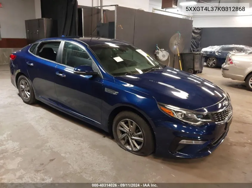 2019 Kia Optima Lx VIN: 5XXGT4L37KG312868 Lot: 40314026