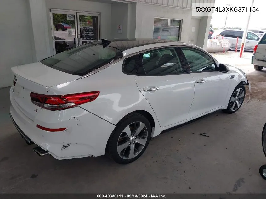 2019 Kia Optima Lx/S VIN: 5XXGT4L3XKG371154 Lot: 40336111