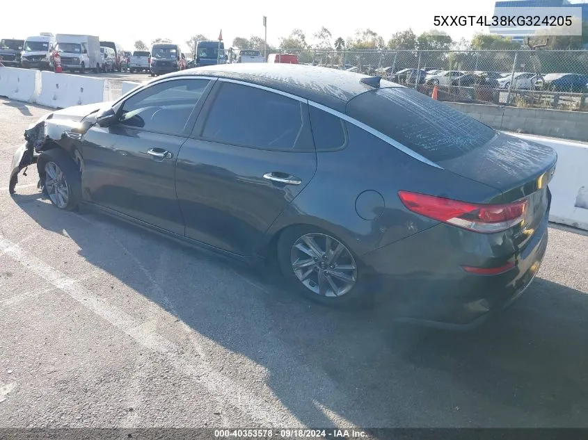 5XXGT4L38KG324205 2019 Kia Optima Lx