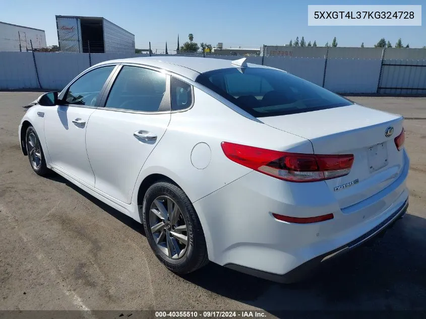 5XXGT4L37KG324728 2019 Kia Optima Lx