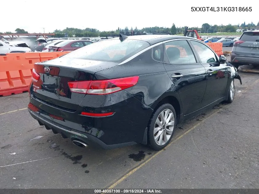 5XXGT4L31KG318665 2019 Kia Optima Lx