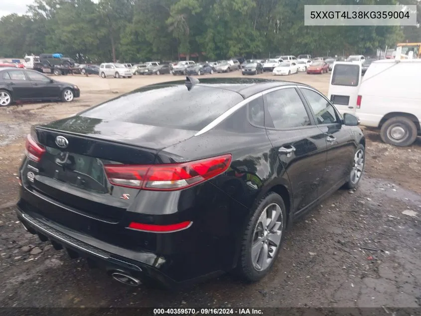 5XXGT4L38KG359004 2019 Kia Optima S