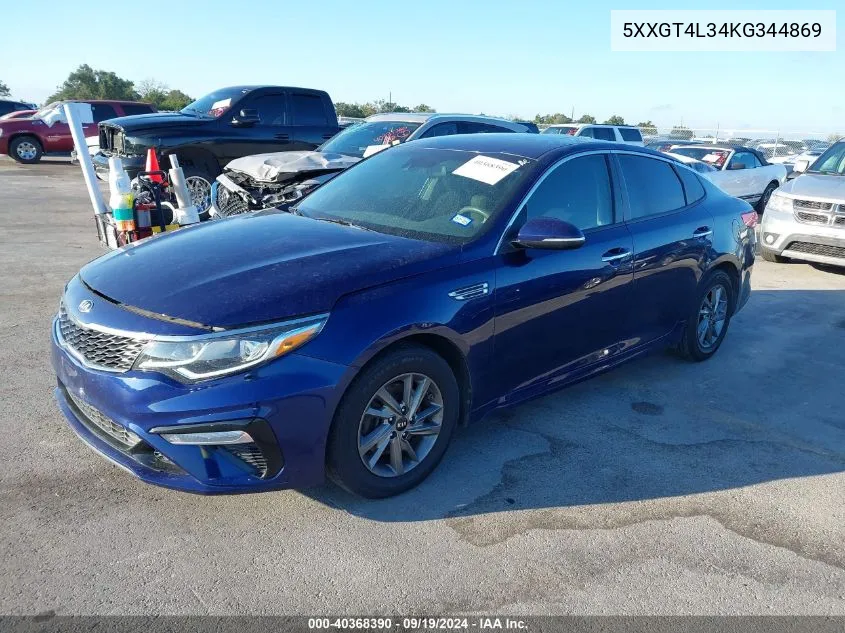 5XXGT4L34KG344869 2019 Kia Optima Lx