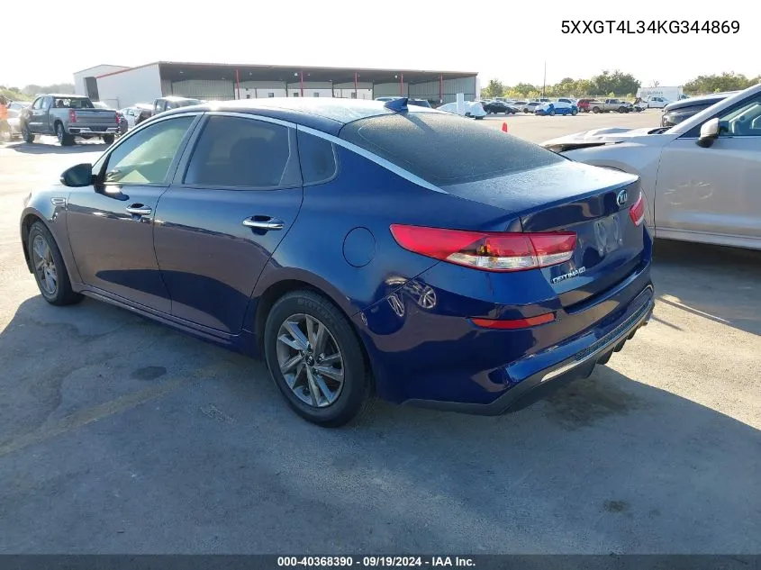 5XXGT4L34KG344869 2019 Kia Optima Lx