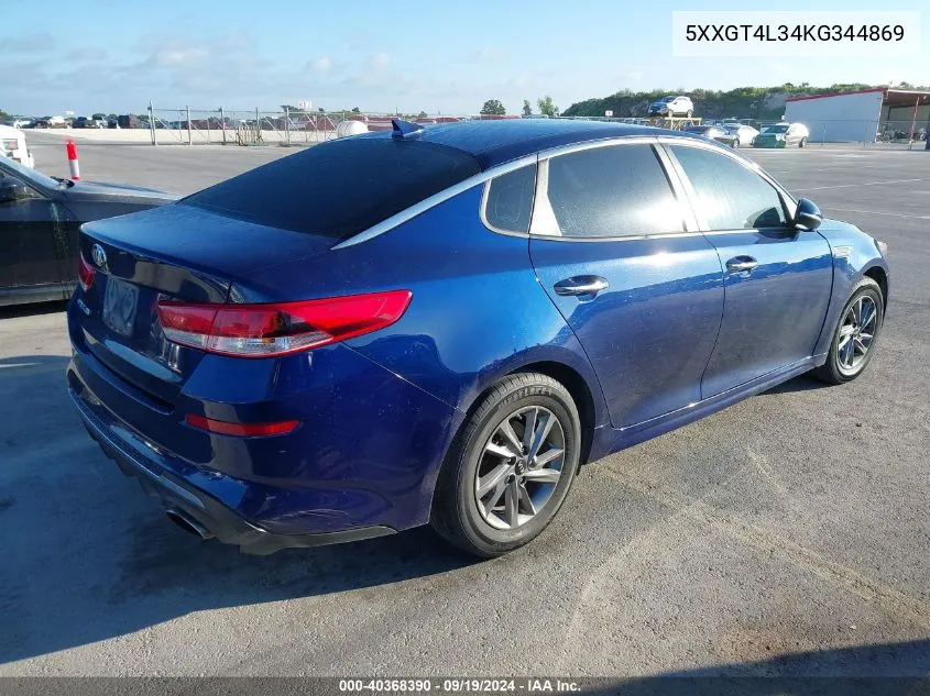 2019 Kia Optima Lx VIN: 5XXGT4L34KG344869 Lot: 40368390