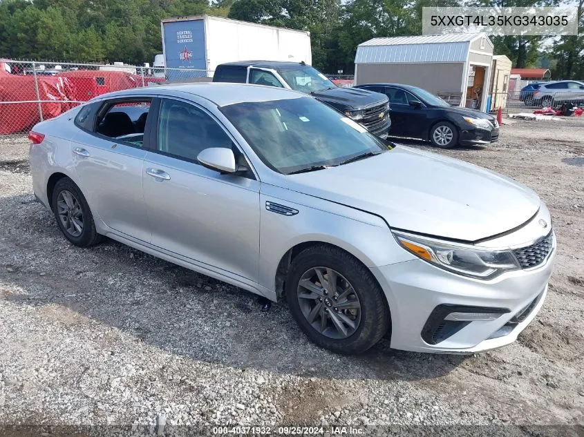 5XXGT4L35KG343035 2019 Kia Optima Lx