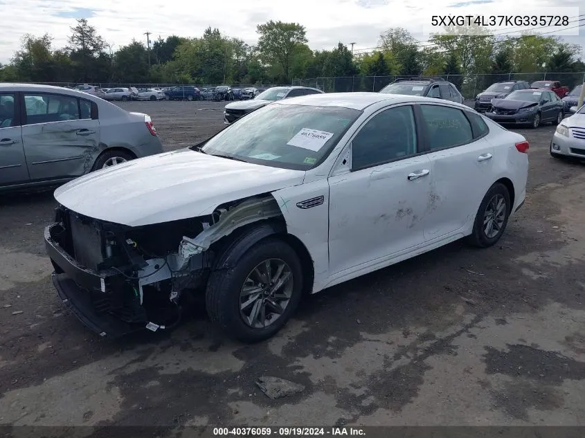 5XXGT4L37KG335728 2019 Kia Optima Lx