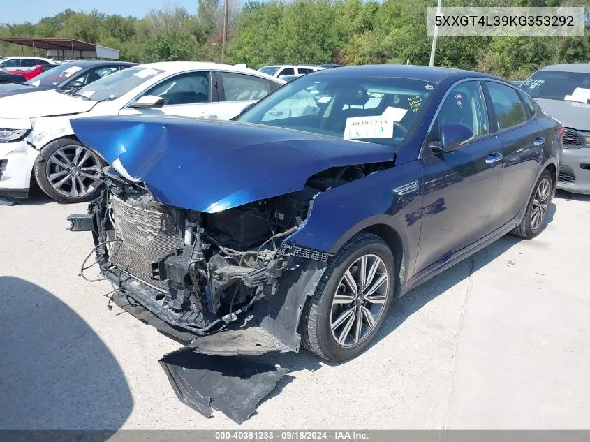 2019 Kia Optima Lx VIN: 5XXGT4L39KG353292 Lot: 40381233