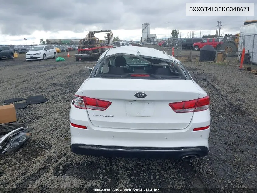 5XXGT4L33KG348671 2019 Kia Optima Lx