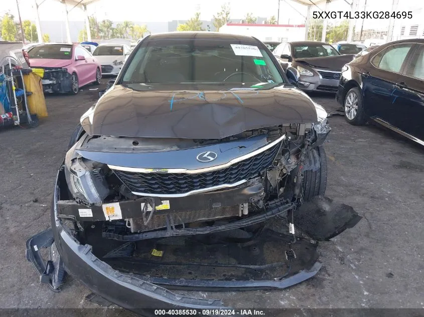 5XXGT4L33KG284695 2019 Kia Optima S