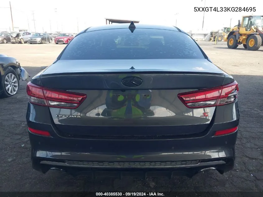 2019 Kia Optima S VIN: 5XXGT4L33KG284695 Lot: 40385530