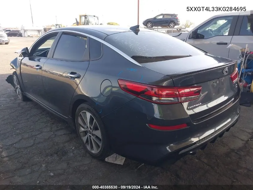 5XXGT4L33KG284695 2019 Kia Optima S