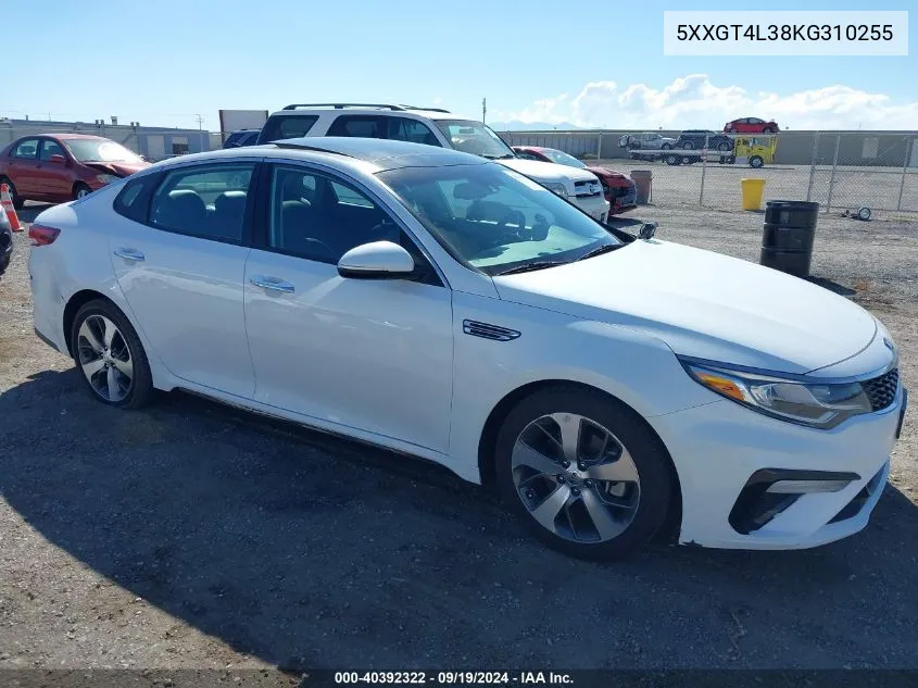 5XXGT4L38KG310255 2019 Kia Optima S