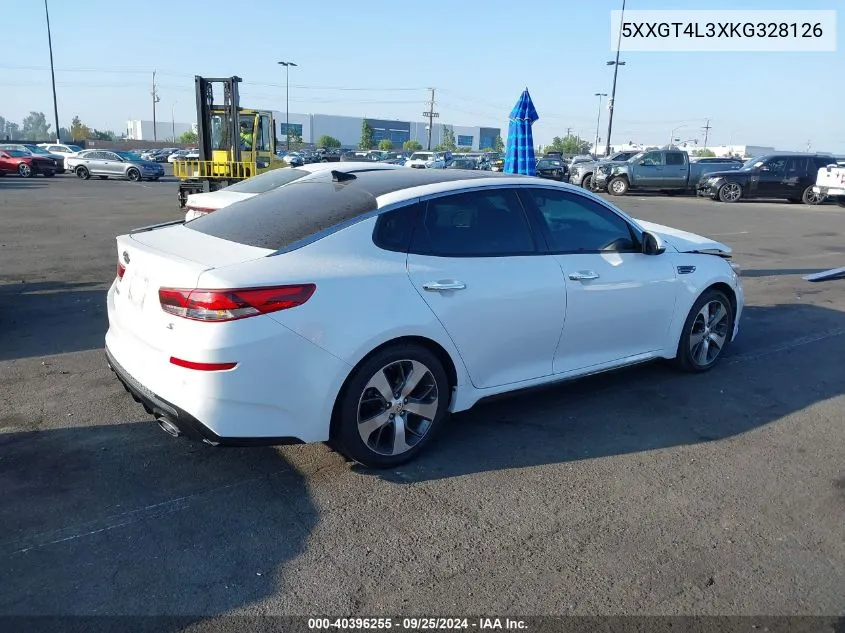 2019 Kia Optima S VIN: 5XXGT4L3XKG328126 Lot: 40396255