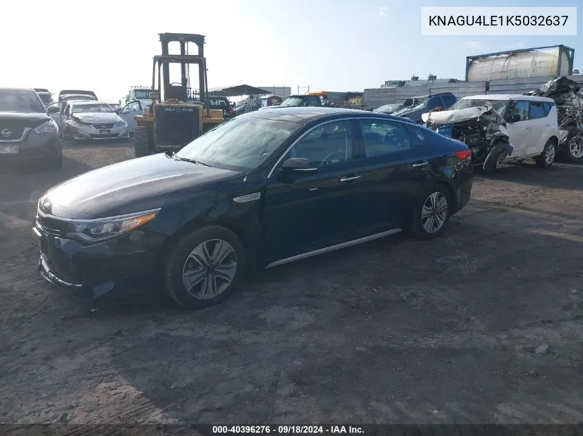 2019 Kia Optima Hybrid Ex VIN: KNAGU4LE1K5032637 Lot: 40396276