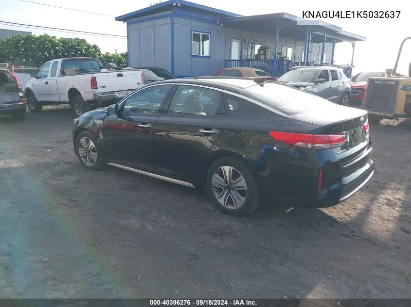 2019 Kia Optima Hybrid Ex VIN: KNAGU4LE1K5032637 Lot: 40396276