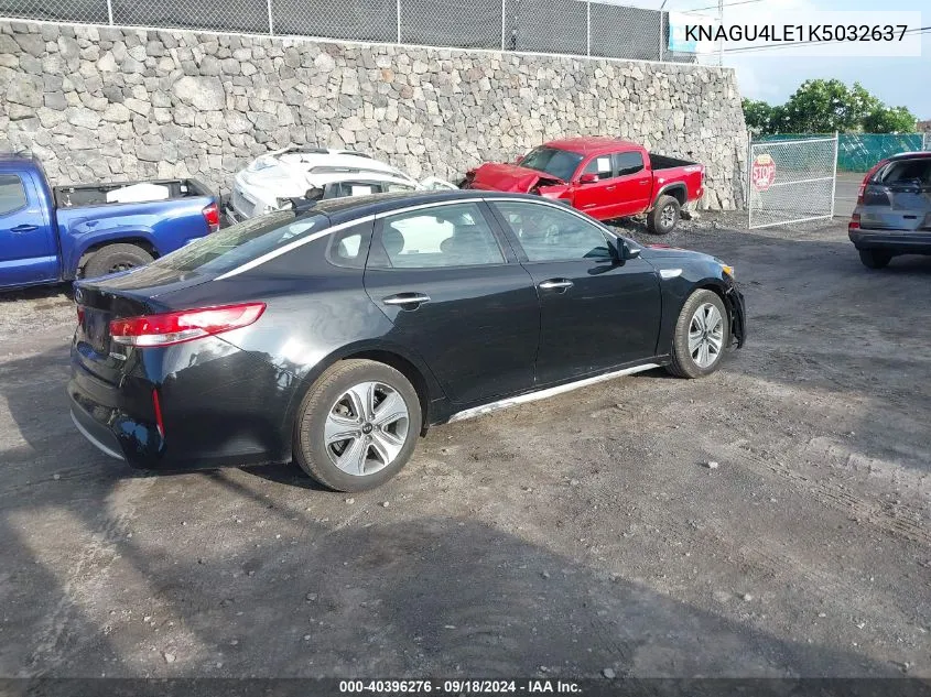 2019 Kia Optima Hybrid Ex VIN: KNAGU4LE1K5032637 Lot: 40396276