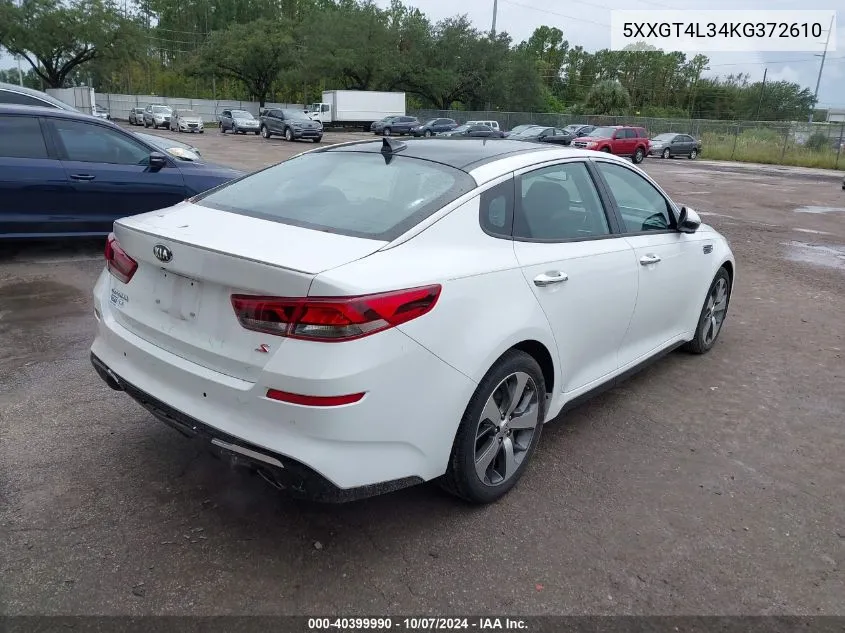 2019 Kia Optima Lx/S VIN: 5XXGT4L34KG372610 Lot: 40399990