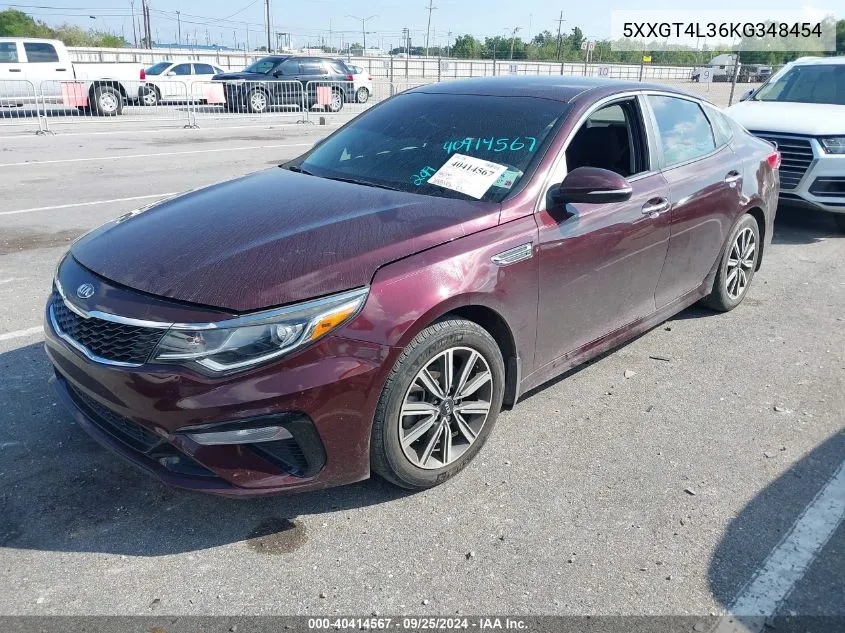 2019 Kia Optima Lx VIN: 5XXGT4L36KG348454 Lot: 40414567