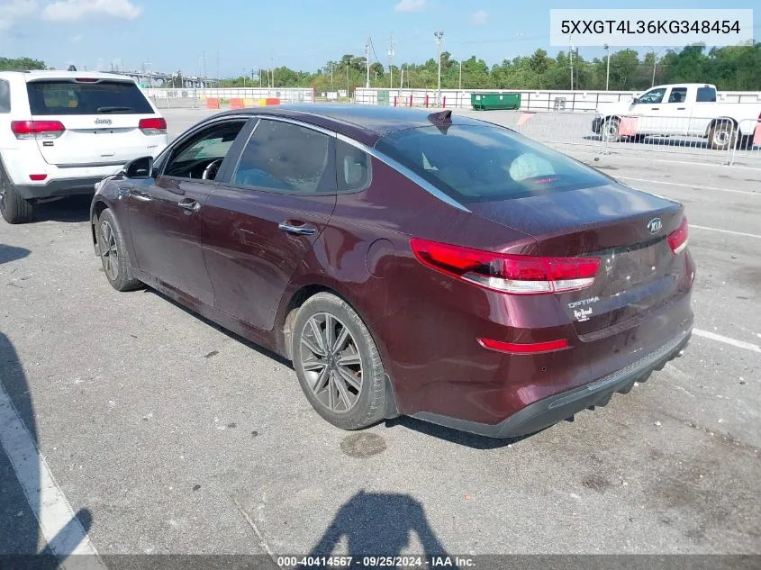 2019 Kia Optima Lx VIN: 5XXGT4L36KG348454 Lot: 40414567