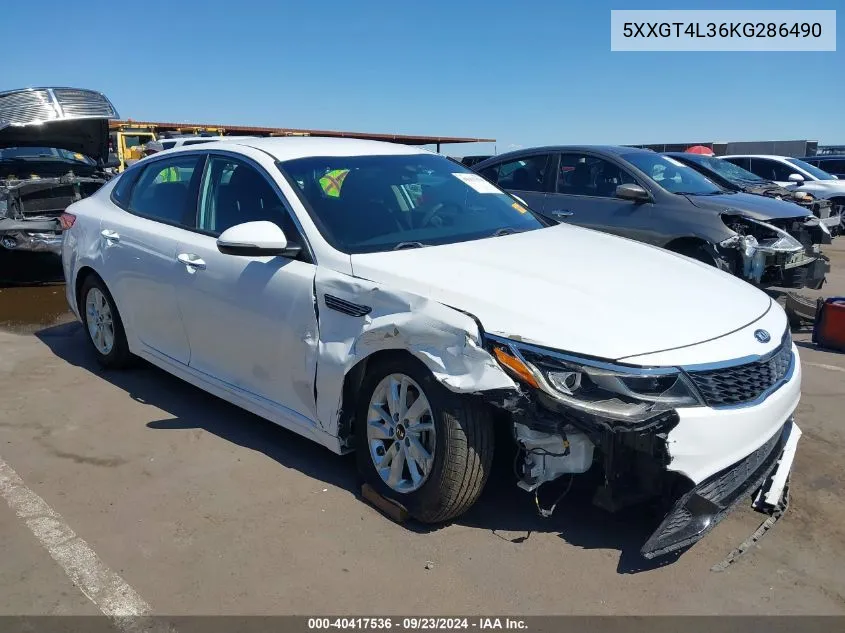 5XXGT4L36KG286490 2019 Kia Optima Lx