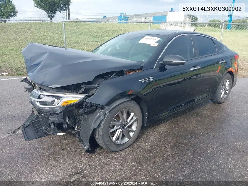 5XXGT4L3XKG309902 2019 Kia Optima Lx