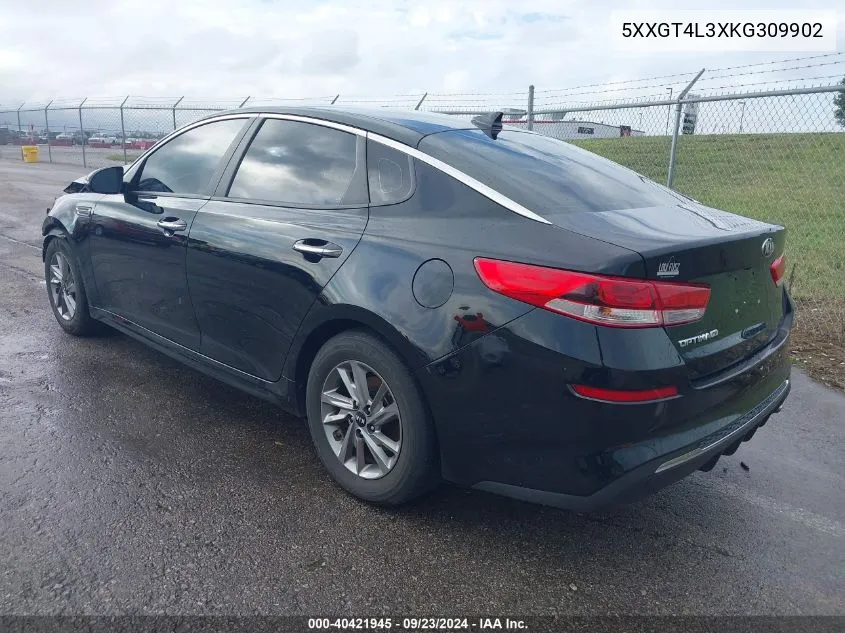 5XXGT4L3XKG309902 2019 Kia Optima Lx