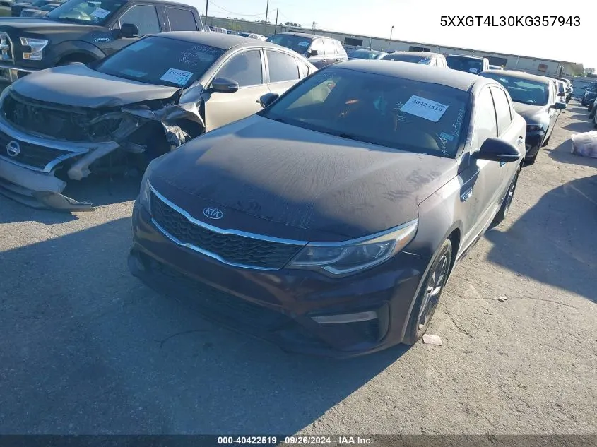 5XXGT4L30KG357943 2019 Kia Optima Lx/S