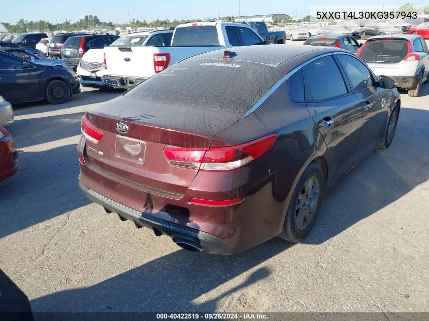 5XXGT4L30KG357943 2019 Kia Optima Lx/S